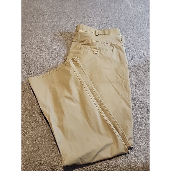 IZOD Advantage Sports Flex Performance Pants Mens 38x30 Straight Fit Khaki - Picture 4 of 14